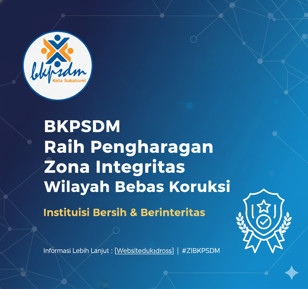 BKPSDM Raih Penghargaan Zona Integritas Wilayah Bebas Korupsi